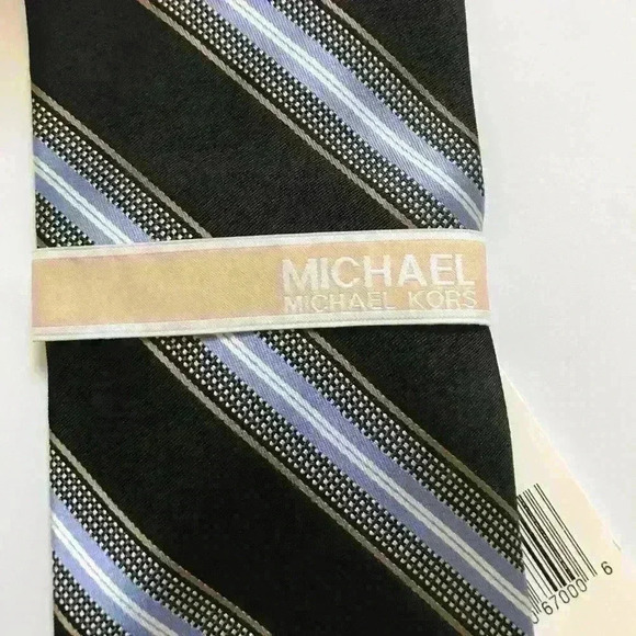 Michael Kors Navy SP Core Stripe Neck Tie - Picture 6 of 10